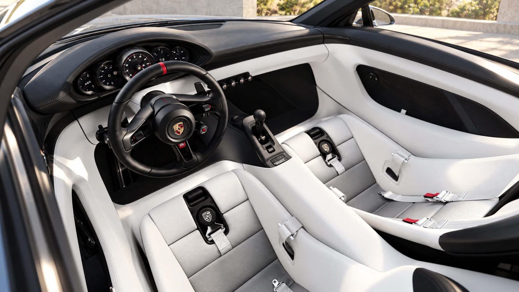 AI-generated interpretation of the Porsche Mission S concept interior